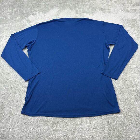 Vintage Patagonia Size L Blue Made in USA Capilene Long Sleeve Under Shirt - Picture 2 of 7